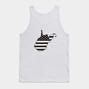 Black and White Flag West Virginia Tank Top